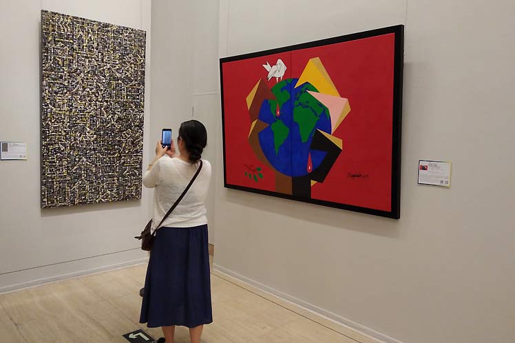 Obras de la Bienal de Arte en Beijing