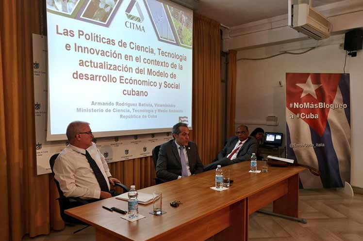 Inicia visita a Italia viceministro cubano del CITMA Inicia visita a Italia viceministro cubano del CITMA