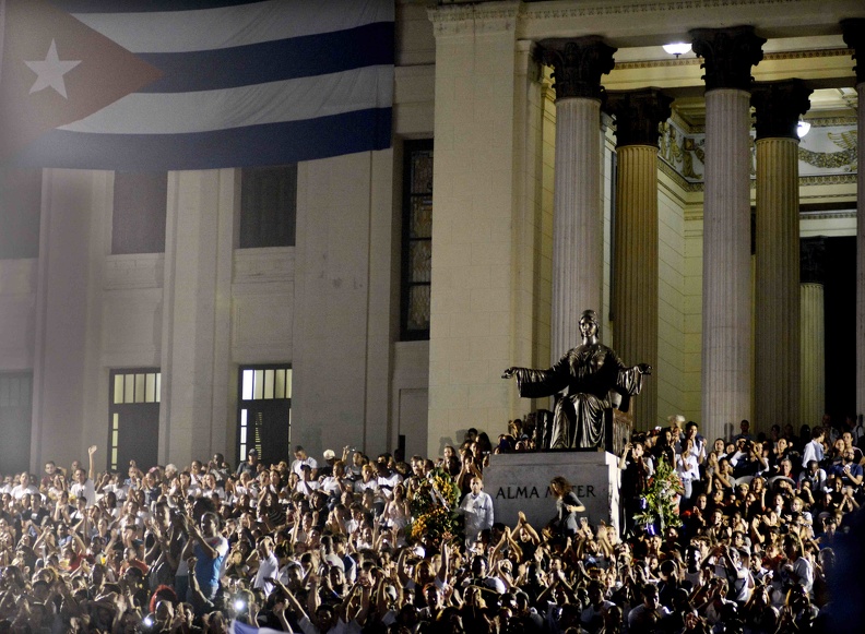 Homenaje a Fidel en la Universidad de La Habana