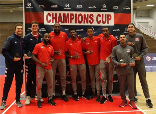 ntegrantes del Todos Estrellas de la Copa de Campeones de NORCECA de Voleibol. Foto: NORCECA ntegrantes del Todos Estrellas de la Copa de Campeones de NORCECA de Voleibol. Foto: NORCECA