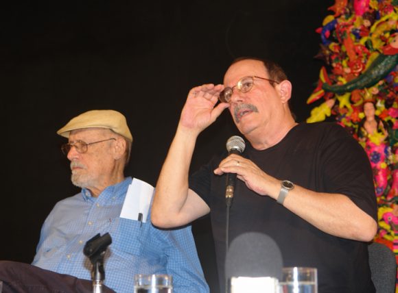 En Casa de las América, junto a Roberto Fdernández Retamar.