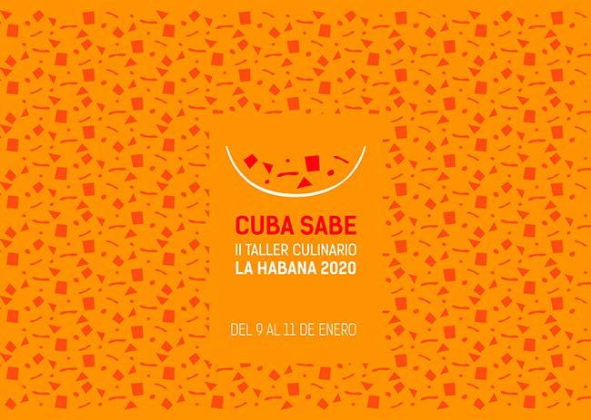 Banner alegórico al II Taller Culinario Cuba Sabe