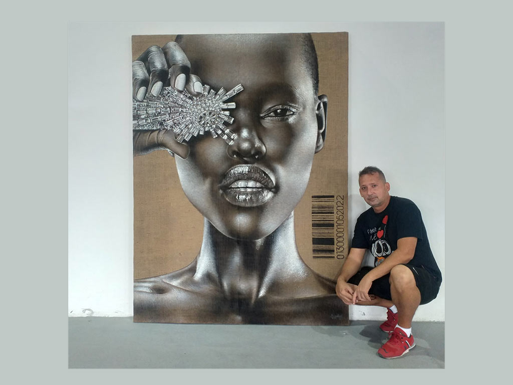 Alexander Cordero, el pintor cubano del yute