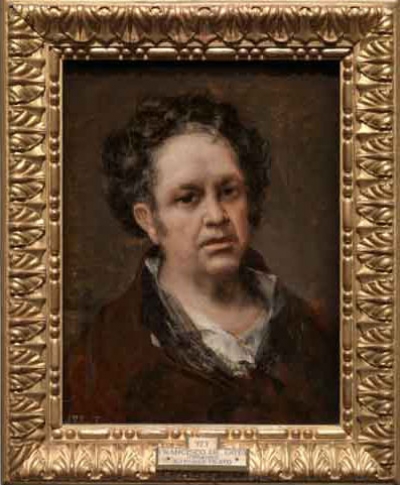 Autorretrato tardío, de un Goya de 69 años, será exhibido por un mes en Cuba.