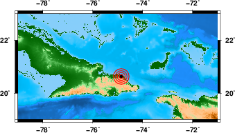 Sismo perceptible de magnitud 3.0 en Moa, Holguín