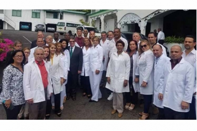 Canciller de Cuba dialoga con cooperantes en Santa Lucía 