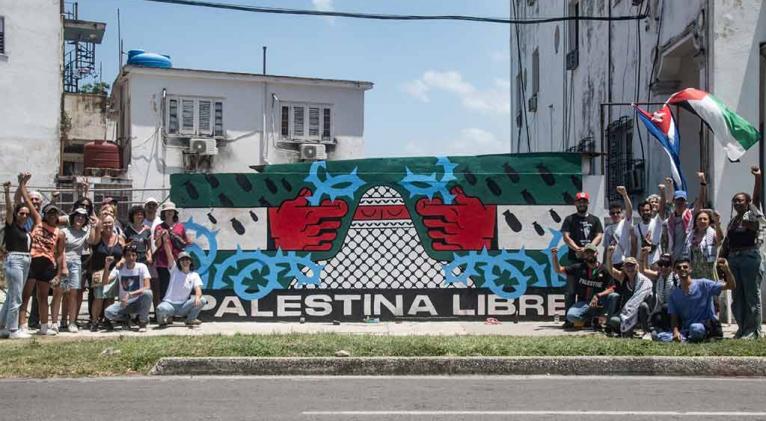 Desde Cuba, el arte en defensa de Palestina