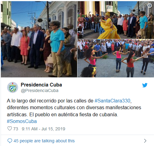 Miguel Díaz-Canel Bermúdez a su entrañable Santa Clara 