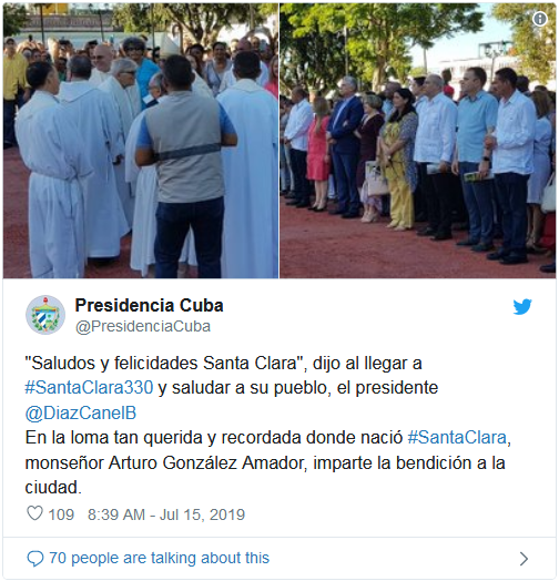Miguel Díaz-Canel Bermúdez a su entrañable Santa Clara