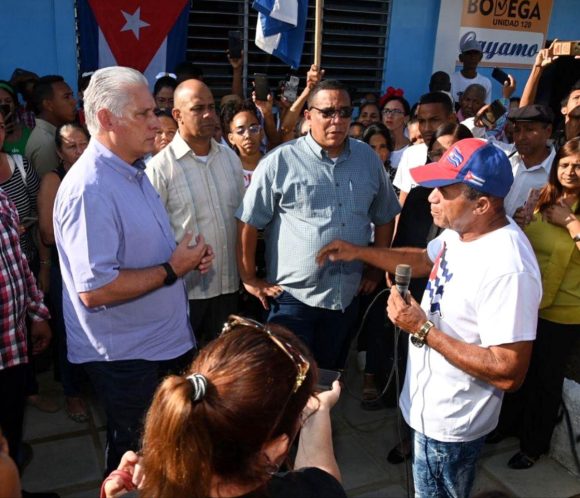 Díaz Canel recorre sitios de interés económico y social de Guantánamo. Foto: Redes sociales del presidente cubano. Díaz Canel recorre sitios de interés económico y social de Guantánamo. Foto: Redes sociales del presidente cubano.