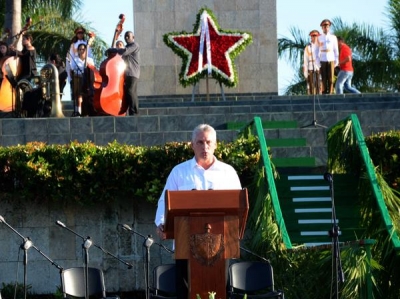 Pronuncia Miguel Díaz-Canel Bermúdez discurso en el acto por el 50 Aniversario de la caída del Che en Bolivia, en Santa Clara Pronuncia Miguel Díaz-Canel Bermúdez discurso en el acto por el 50 Aniversario de la caída del Che en Bolivia, en Santa Clara