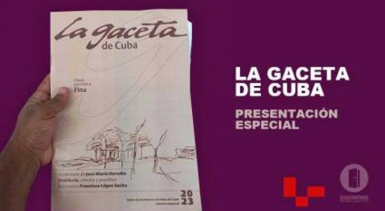 Presentan nuevo número de la Gaceta de Cuba Presentan nuevo número de la Gaceta de Cuba