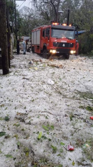 Fuerte granizada en La Habana