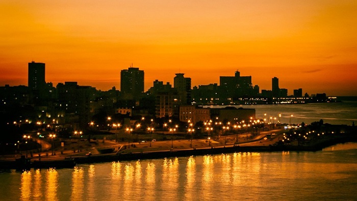 Vista del malecón habanero