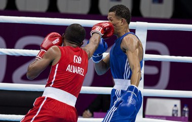 Cuatro victorias de cinco posibles firmaron los boxeadores cubanos en la primera jornada de finales de ese deporte. Foto: Irene Pérez/ Cubadebate.