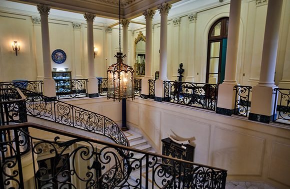 Detalle de las escaleras