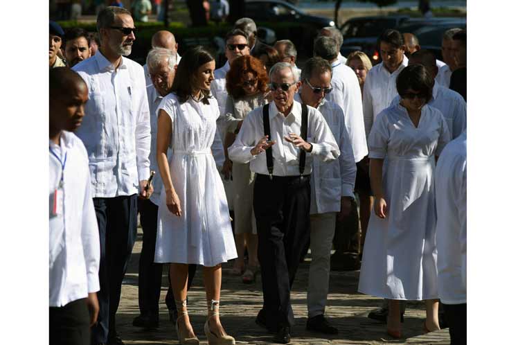 Acto de conmemoración del rey Felipe VI a historiador de La Habana, Eusebio Leal
