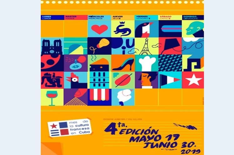 Imagen alegórica al IV Mes de la Cultura Francesa en Cuba