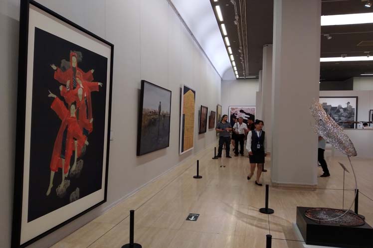 Obras de la Bienal de Arte en Beijing